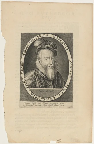 Robert Dudley, Earl of Leicester by Willem de Passe, print, 1620