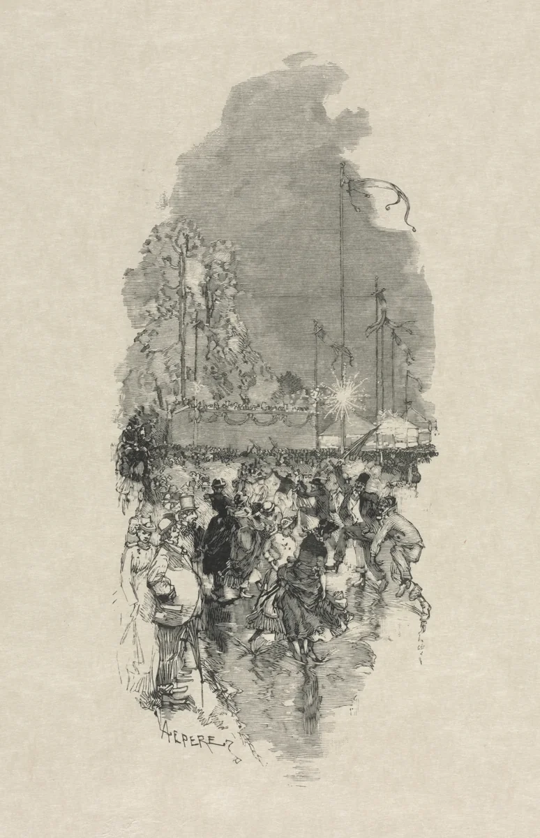Festival by Auguste Louis Lepère, print, 1870-1918