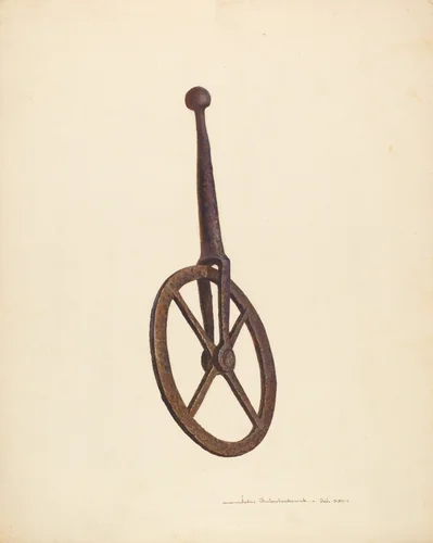 Blacksmith's Measuring Wheel by John Swientochowski, index of american design, 1939