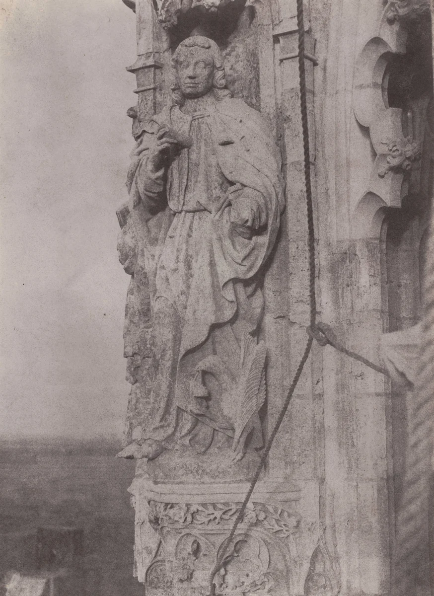 Saint John the Evangelist, Chartres Cathedral by Charles Nègre, photograph, 1854