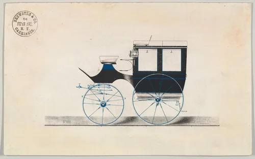 Wagonette Omnibus (unnumbered) by Brewster & Co., print, 1850-1870