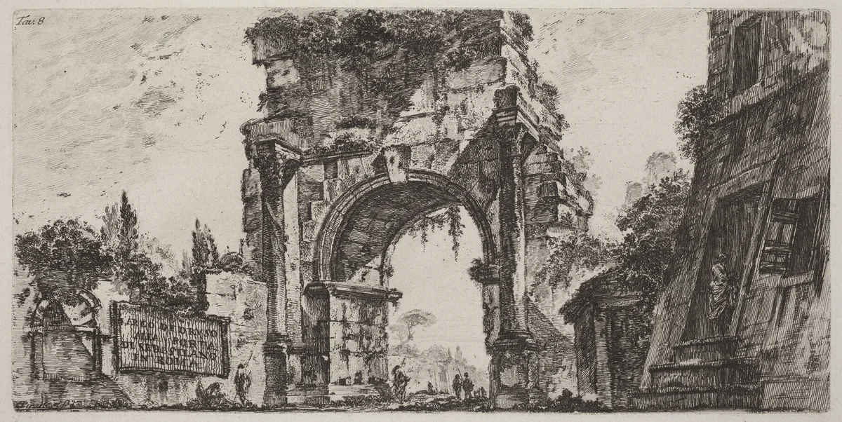 Arco di Druso by Giovanni Battista Piranesi, portfolio, 1748