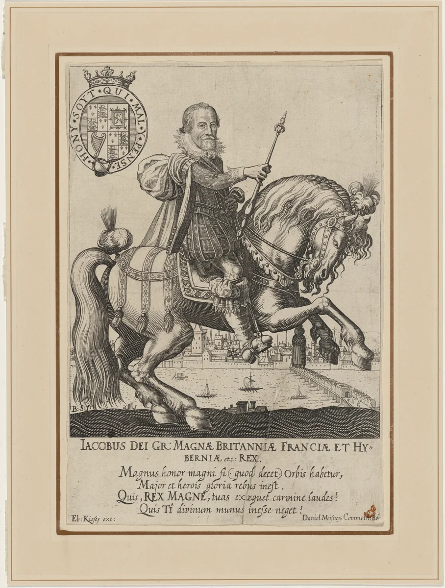 James I on Horseback by Unknown 19th Century, print, 1800-1899
