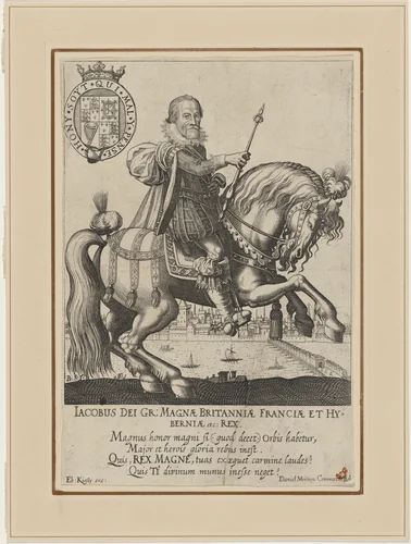 James I on Horseback by Unknown 19th Century, print, 1800-1899