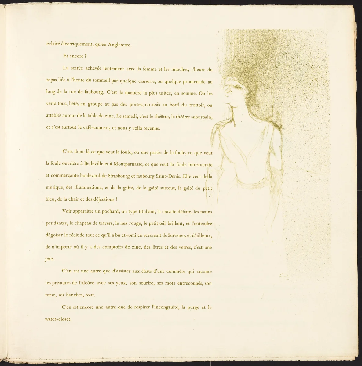 Yvette Guilbert by Henri de Toulouse-Lautrec, portfolio, 1894