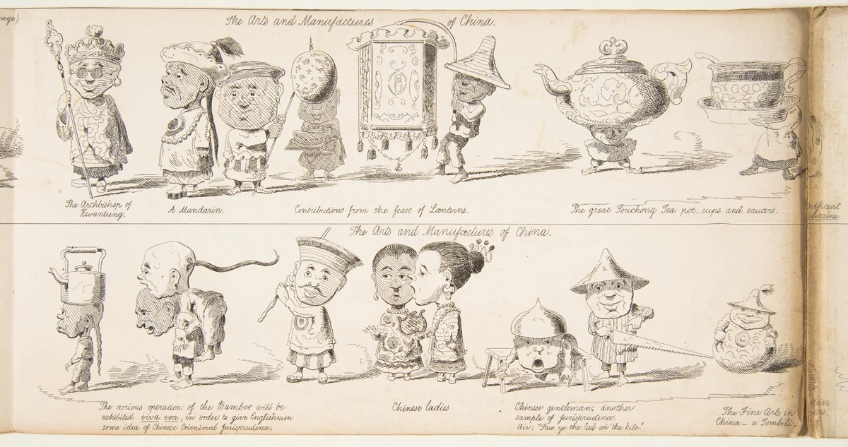 The Great Exhibition "Wot is to Be", Probable Results of The Industry of All Nations in The Year '51, Showing What is to be Exhibited, Who is To Exhibit, in Short How Its All Going to Be Done by George Augustus Sala, print, 1850