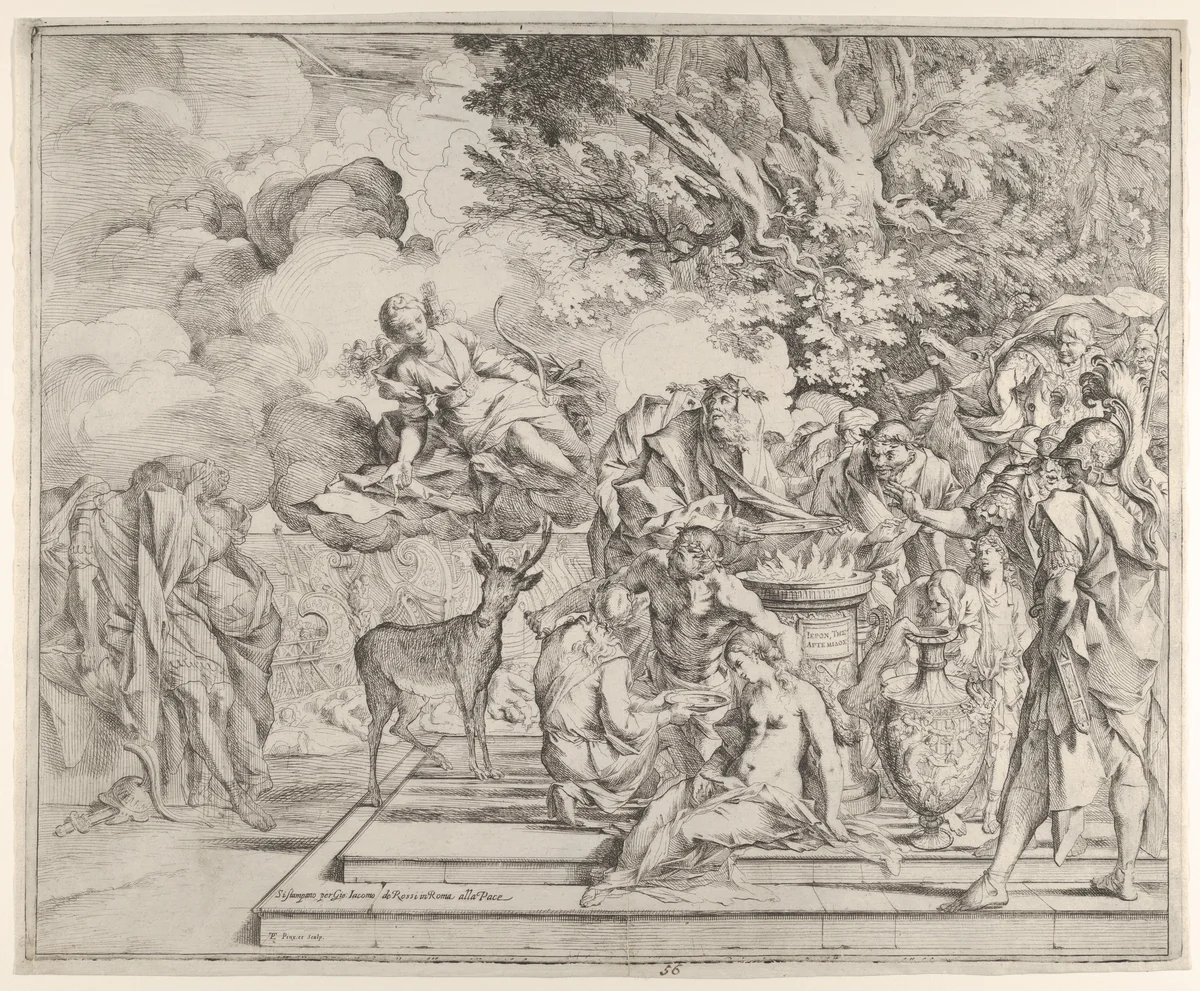 The Sacrifice of Iphigenia by Pietro Testa, other, 1635-1647