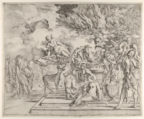 The Sacrifice of Iphigenia by Pietro Testa, other, 1635-1647