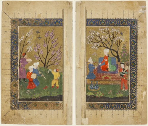 Garden Scene by Iran, painting, 1450-1480