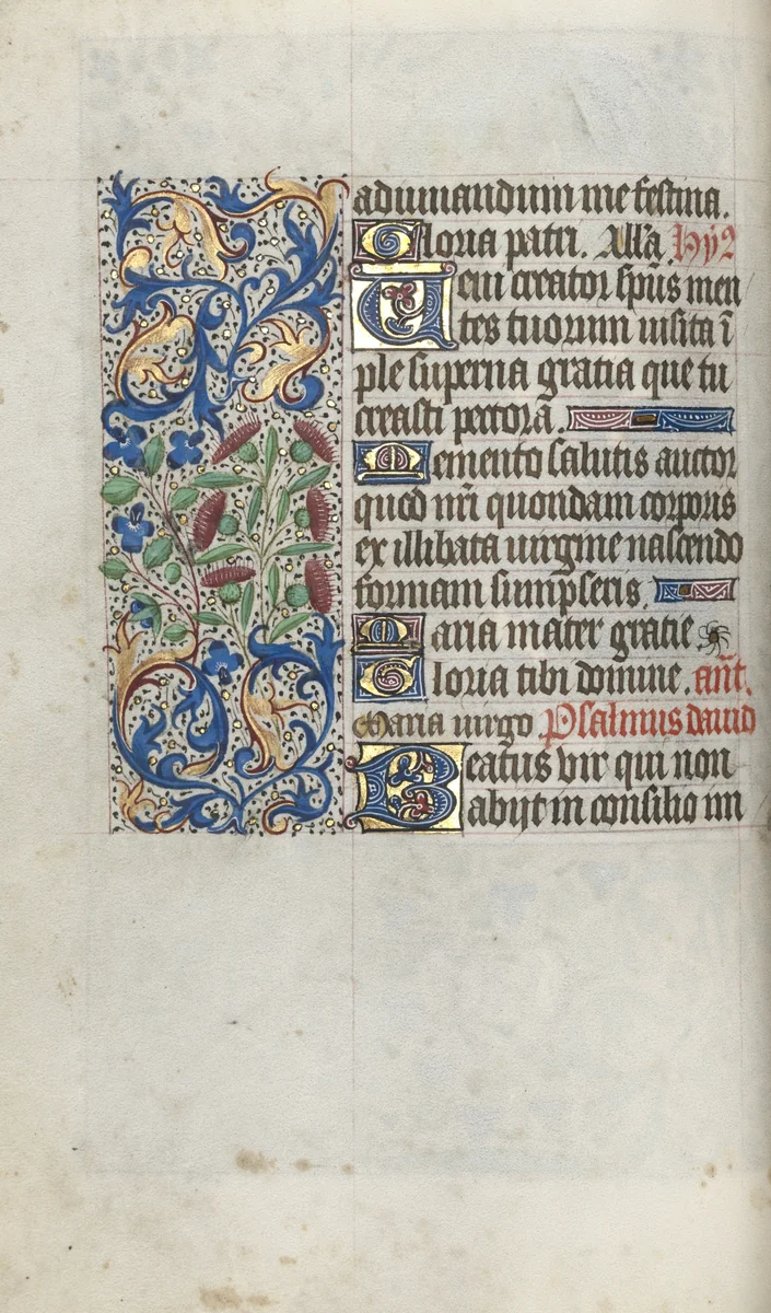 Book of Hours (Use of Rouen): fol. 56v by Master of the Geneva Latini, book, 1465-1475