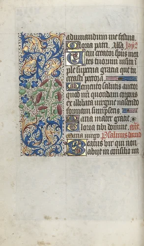 Book of Hours (Use of Rouen): fol. 56v by Master of the Geneva Latini, book, 1465-1475