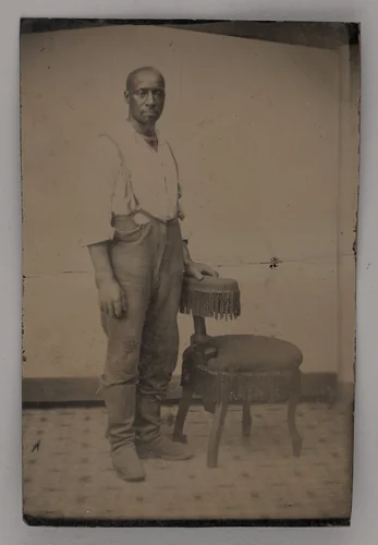 Untitled (Portrait of a Standing Man) by Unknown maker, other, 1875