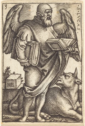 Saint Luke by Sebald Beham, print, 1541