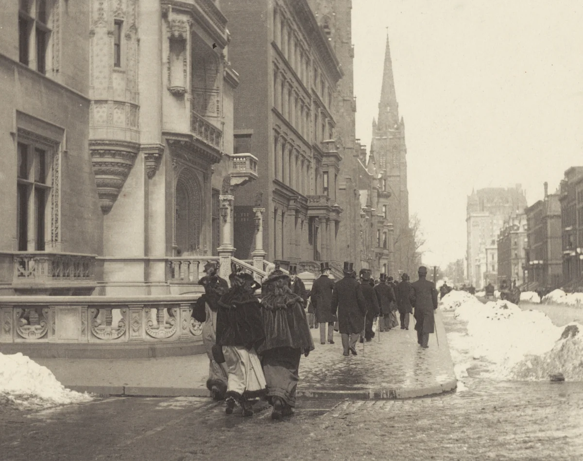 A Sunday Morning, New York by Alfred Stieglitz, photograph, 1893