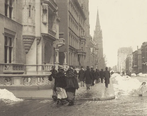 A Sunday Morning, New York by Alfred Stieglitz, photograph, 1893