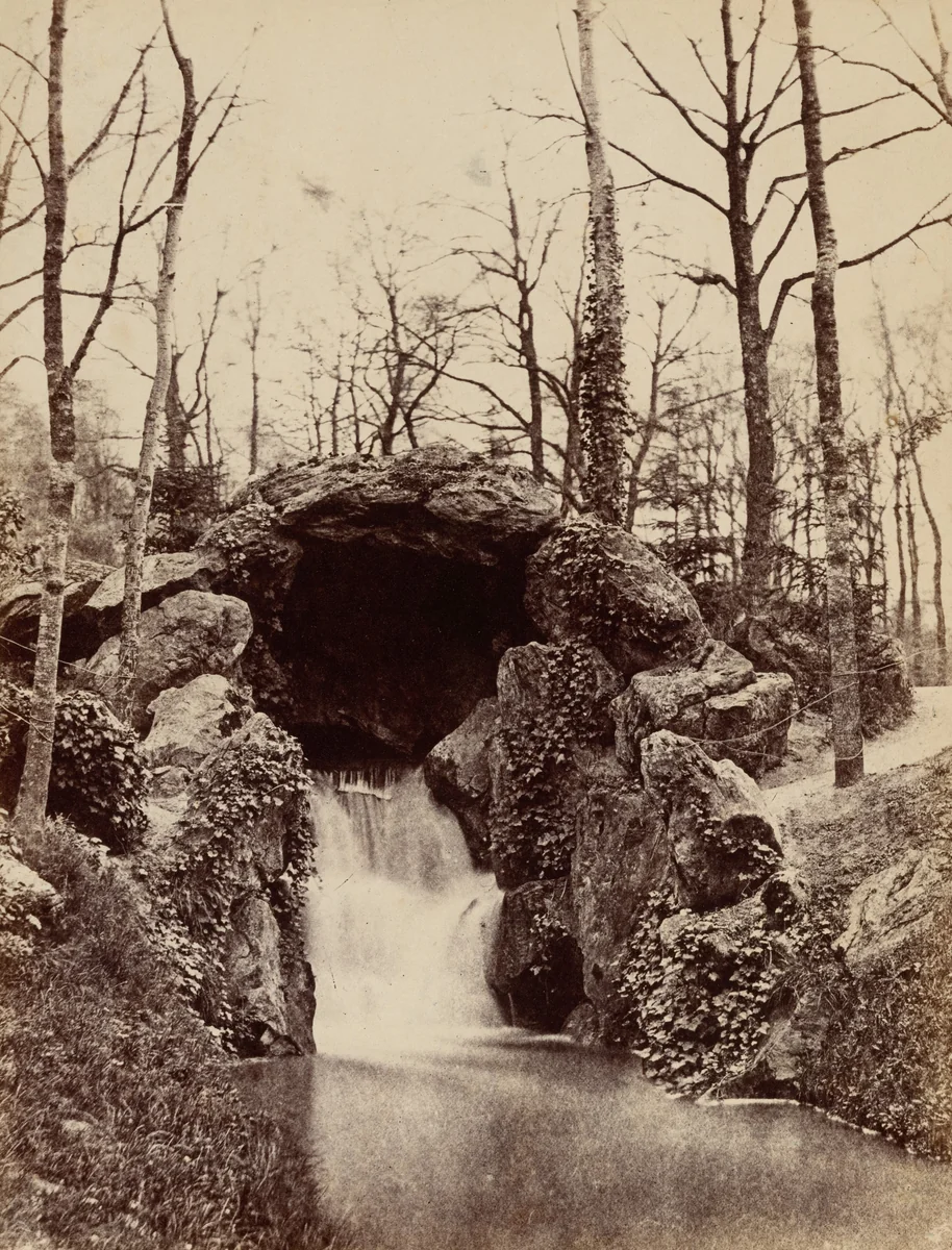 Cascade in the Bois de Boulogne by French 19th Century, photograph, 1850-1860