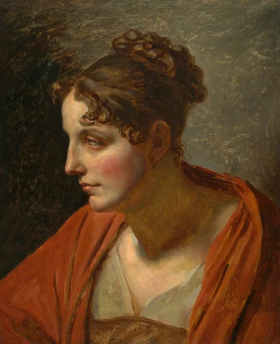 Head of a Woman by Artist Unknown, painting, 1805-1815