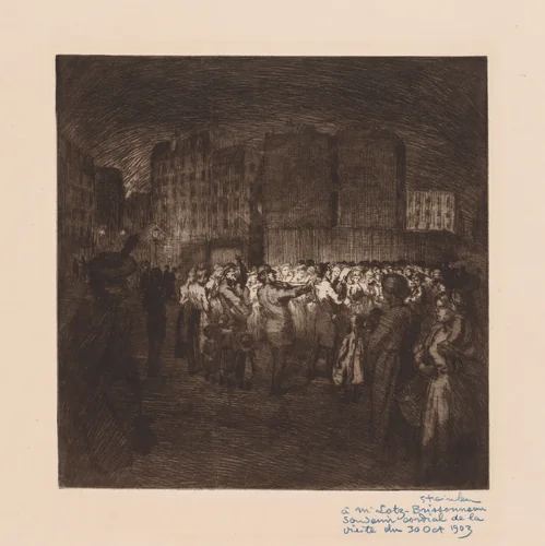 Little Street Singers by Théophile Alexandre Steinlen, print, 1902