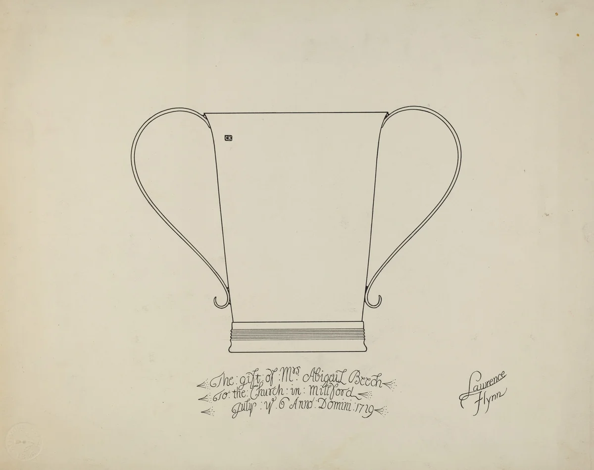 Two Handled Beaker by Lawrence Flynn, index of american design, 1939