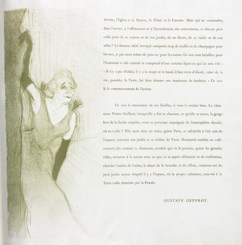 Yvette Guilbert-French Series: No. 16 by Henri de Toulouse-Lautrec, book, 1894