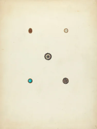 Buttons by Charlotte Winter, index of american design, 1935-1942