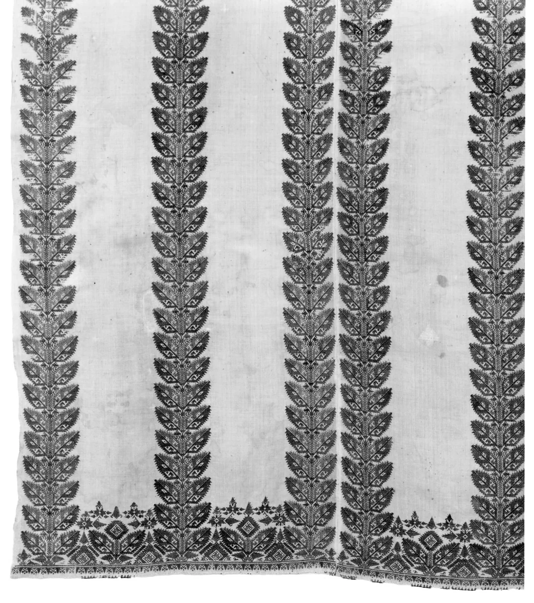 Curtain (For a Bed) by Greece, Dodecanese Islands, Patmos, textile, 1601-1700