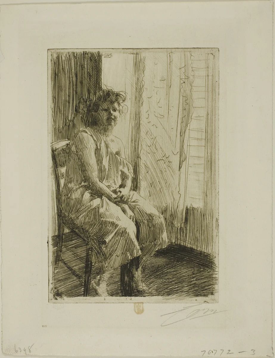 Morning by Anders Zorn, print, 1891