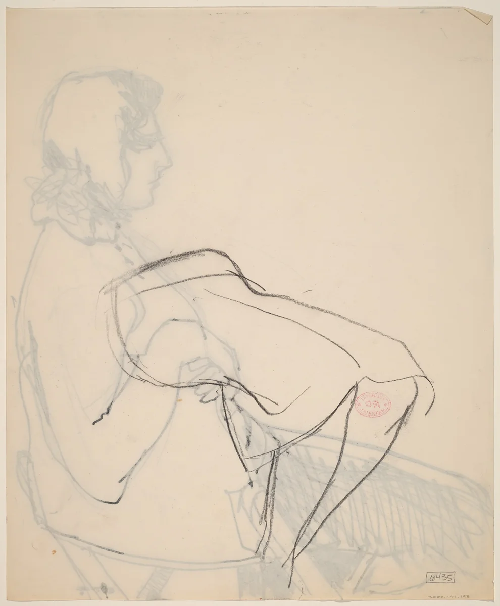 Untitled [study of legs and dress] by Richard Diebenkorn, drawing, 1955-1967