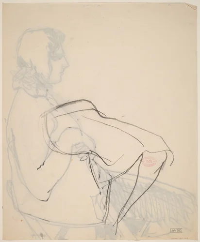 Untitled [study of legs and dress] by Richard Diebenkorn, drawing, 1955-1967