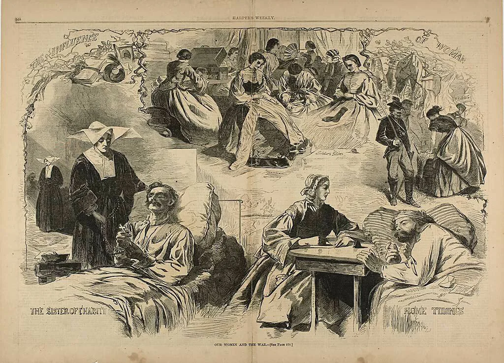 Our Women in the War by Winslow Homer, print, 1862