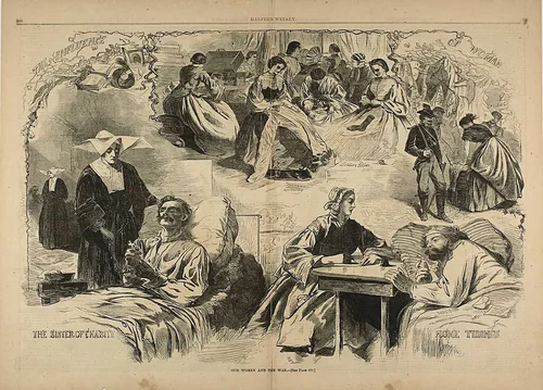Our Women in the War by Winslow Homer, print, 1862