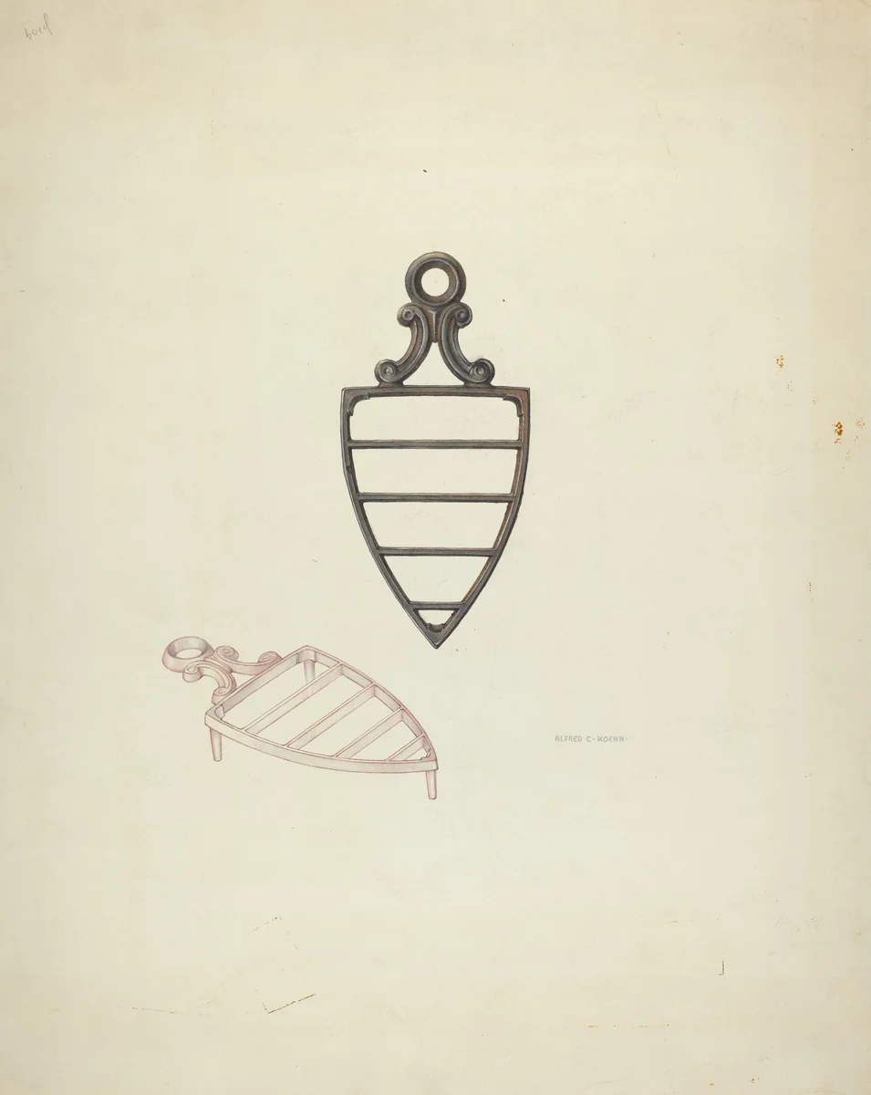 Trivet by Alfred Koehn, index of american design, 1939