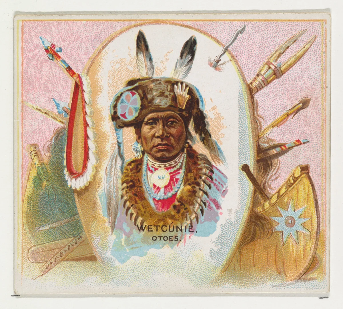 Wetcunie, Otoes, from the American Indian Chiefs series (N36) for Allen & Ginter Cigarettes by Allen & Ginter, print, 1888