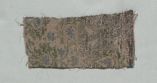 Three Fragments of Italian Gothic Silk by Unknown, textile, 1350-1399