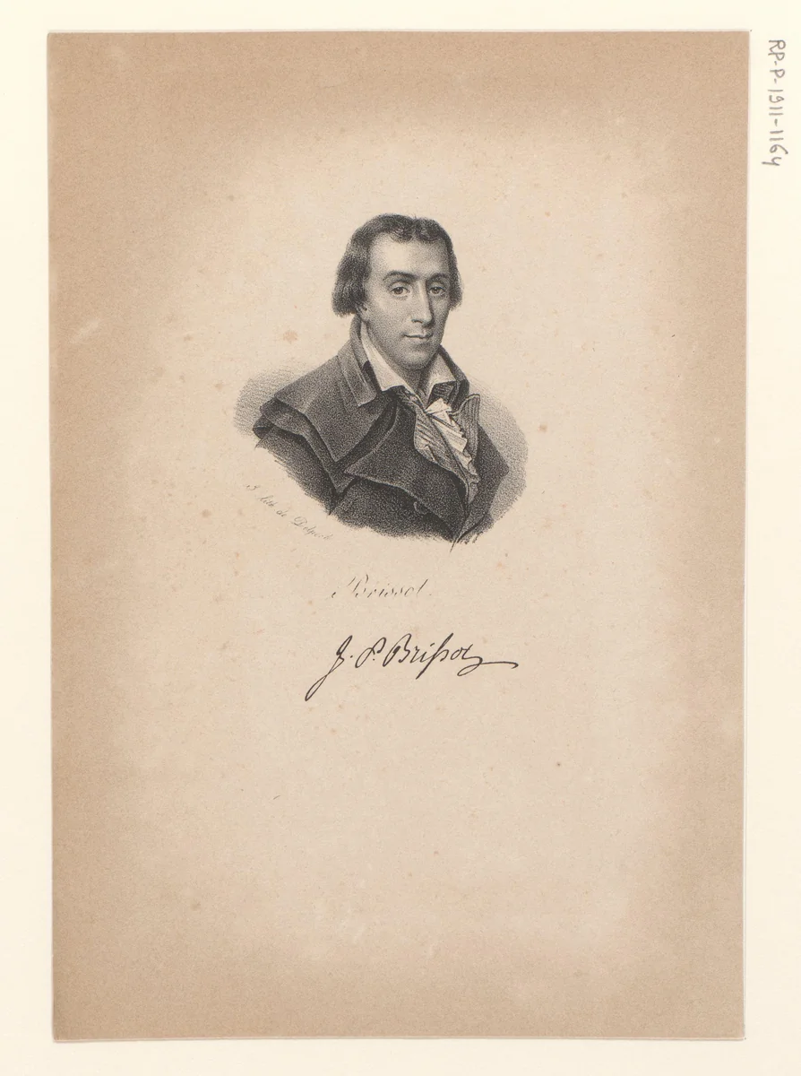 Portret van Jacques Pierre Brissot by anonymous, print, 1818-1842