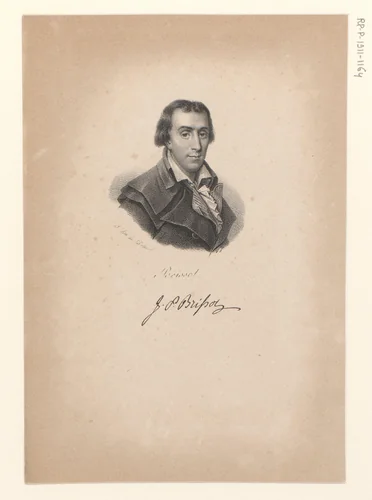 Portret van Jacques Pierre Brissot by anonymous, print, 1818-1842