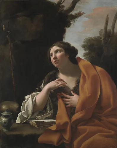 Saint Mary Magdalen by Simon Vouet, painting, 1625-1635