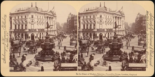 In the Heart of Modern Babylon, Piccadilly Circus, London, England by Strohmeyer & Wyman, photograph, 1850-1919