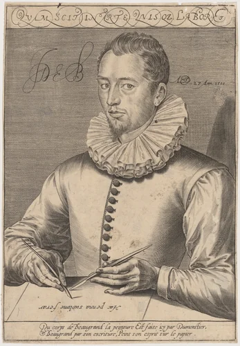 Jean de Beaugrand by Thomas de Leu; Pierre Dumonstier I, print, 1588