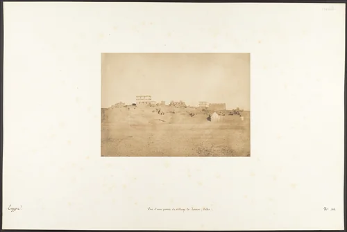 Vue d'une partie du village de Louxor, Thèbes by Maxime Du Camp, photograph, 1849-1850