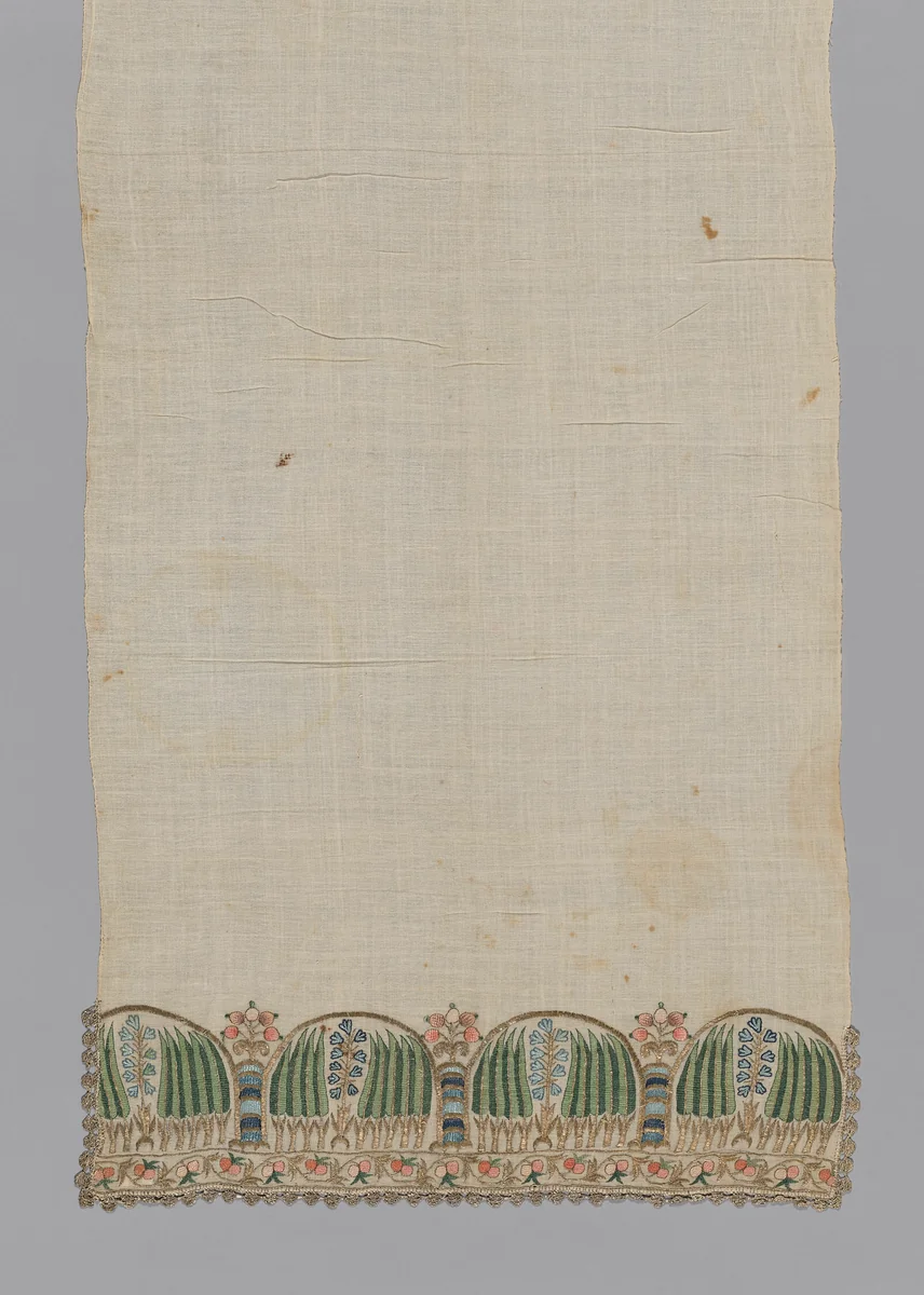 Towel or Napkin by Turkey, textile, 1801-1900