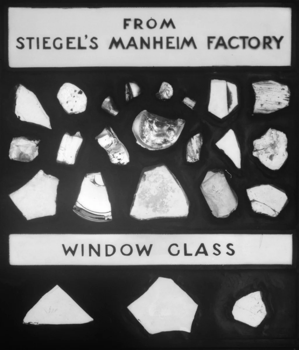 Glass Panel by Stiegel's Manheim Factory, artwork, 1763-1774