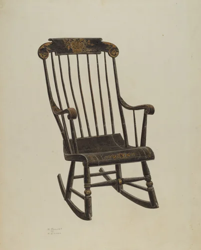 Rocking Chair by Harry Eisman, index of american design, 1940