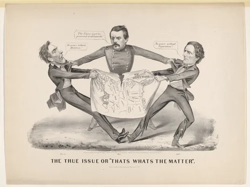 The True Issue or "Thats Whats the Matter" by Currier & Ives, print, 1864