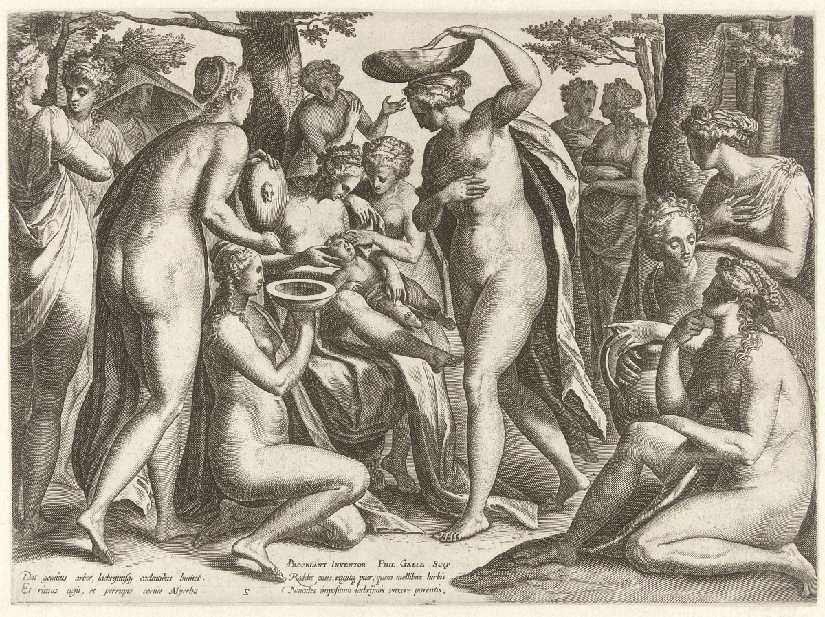 Opvoeding van Adonis by Unknown, print, 1577-1581