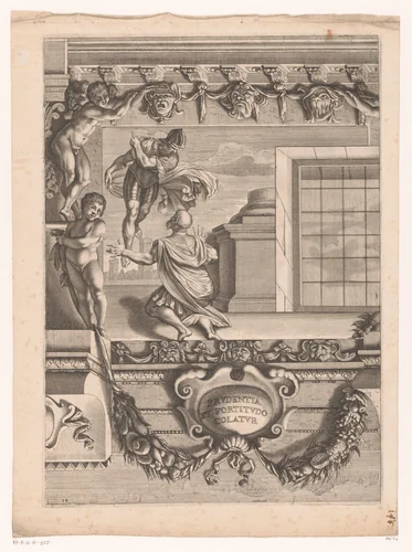 Verschijning van Romulus aan Proclus by Louis de Châtillon, print, 1659