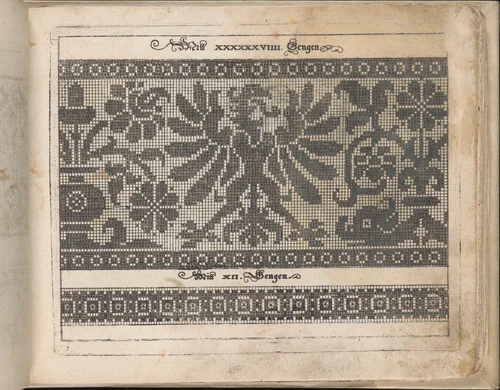 Schön Neues Modelbuch (Page 14 recto) by Johann Sibmacher, book, 1597