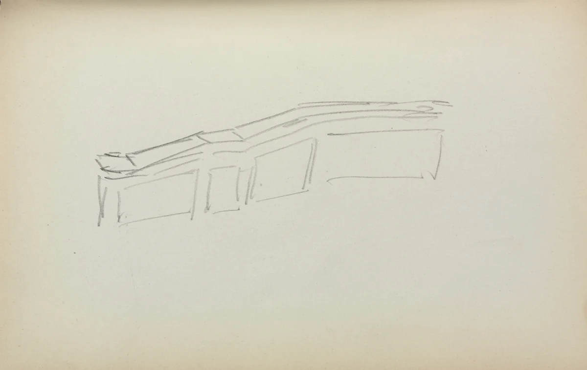 Italian Sketchbook: Squares and Rectangles (page 59) by Maurice Prendergast, book, 1898-1899