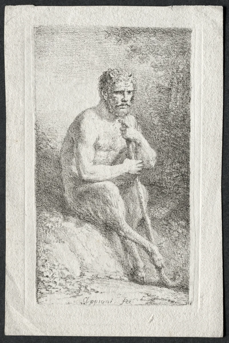 Satyr by Andrea Appiani, print, 1808-1812