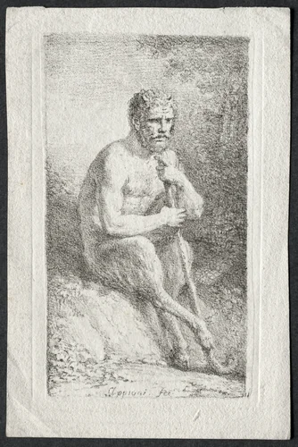 Satyr by Andrea Appiani, print, 1808-1812